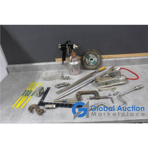 Tools - Paint Gun, Saw Blades, 1-7/8" Coupler, etc