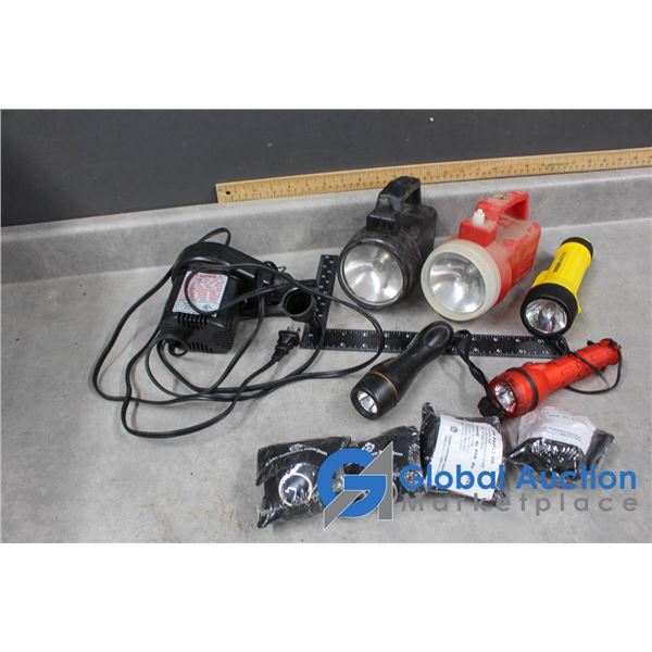 Flashlights, 110V Air Inflator, First Responder Kits