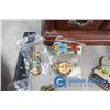 Image 8 : Wooden Jewelery Box with Assorted Contents
