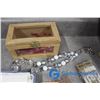 Image 8 : Wooden Jewelery Box with Assorted Contents
