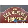 Image 4 : Big Sky Carvers - The Elk Hunters Hideaway Sign