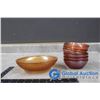 Image 1 : Amber Carvinal Glass Bowls