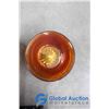 Image 3 : Amber Carvinal Glass Bowls