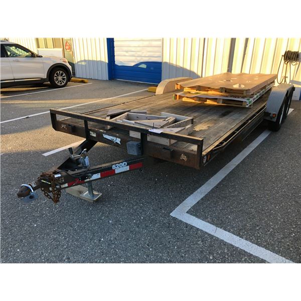 2005 PJ TRAILER, 520D 20' X 80" TANDEM AXLE FLATBED TRAILER, BLACK, VIN#4P5CH202052075172