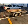 Image 2 : 2005 PJ TRAILER, 520D 20' X 80" TANDEM AXLE FLATBED TRAILER, BLACK, VIN#4P5CH202052075172