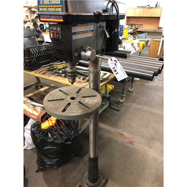 KING CANADA FLOOR MODEL DRILL PRESS WITH LASER GUIDE SYSTEM