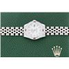 Image 4 : Rolex Ladies Stainless Steel White Diamond & Ruby Datejust Wristwatch With Box