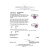 Image 5 : 1.78 ctw Rectangular Cushion Mixed Purple Sapphire And Round Brilliant Cut Diamo