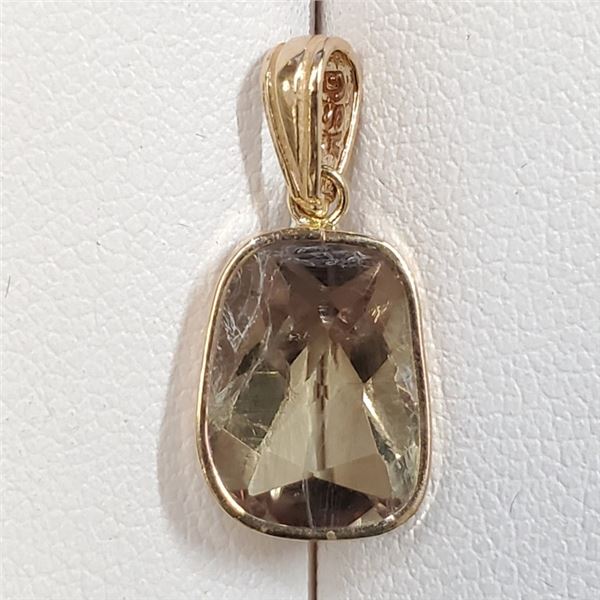 Certified 14K  Zultanite(3.55ct) Pendant