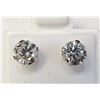 Image 1 : Certified 10K  Moissanite(1.45ct) Earrings