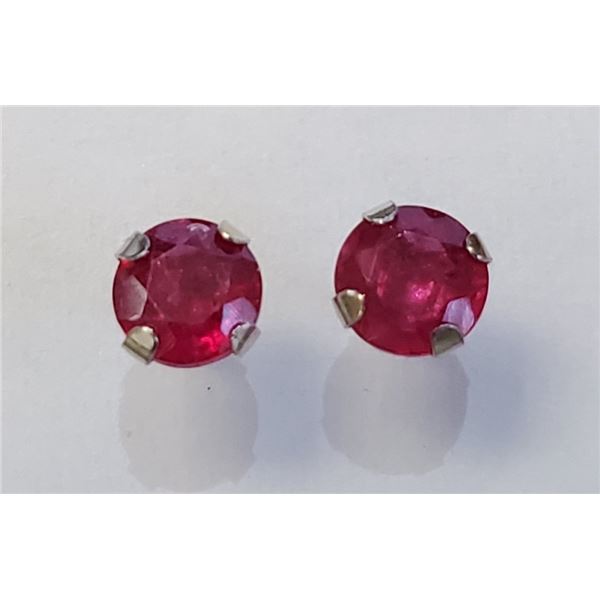$350 14K  Ruby(0.85ct) Earrings
