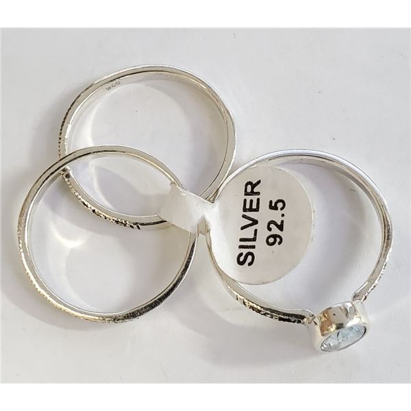 $150 Silver Blue Topaz&Marcasite Set