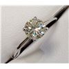 Image 3 : Certified 10K  Moissanite(0.72ct) Ring