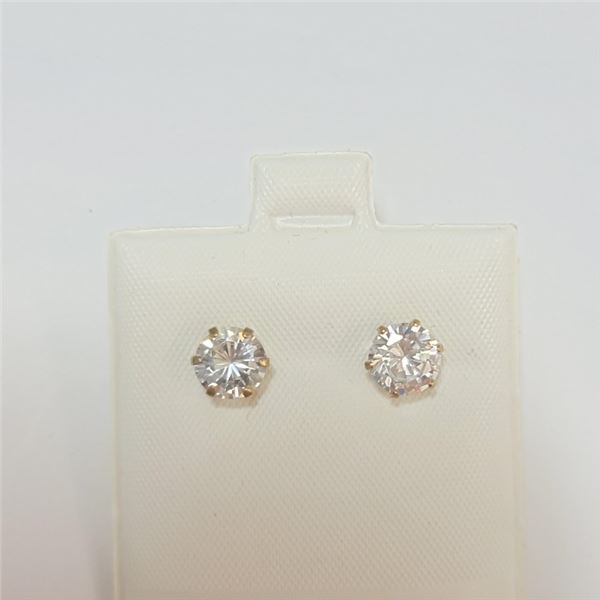 $120 10K  CZ Earrings
