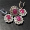 Image 2 : $550 Silver Ruby(8ct) Set
