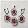 Image 3 : $550 Silver Ruby(8ct) Set