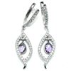 Image 1 : $300 Silver Amethyst(2.4ct) Earrings