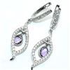 Image 3 : $300 Silver Amethyst(2.4ct) Earrings