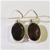 Image 1 : $150 Silver Smokey Quartz Earrings