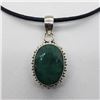 Image 1 : $150 Silver Emerald Necklace