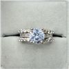 Image 1 : $150 Silver CZ Ring
