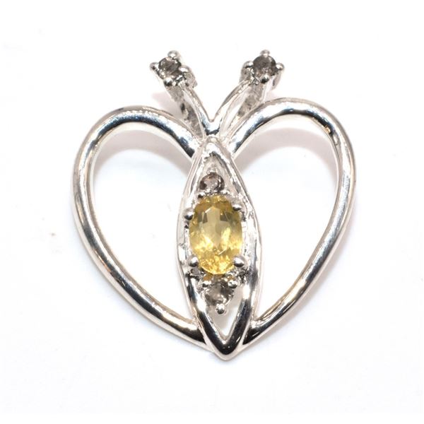 $120 Silver Citrine(1.85ct) Pendant