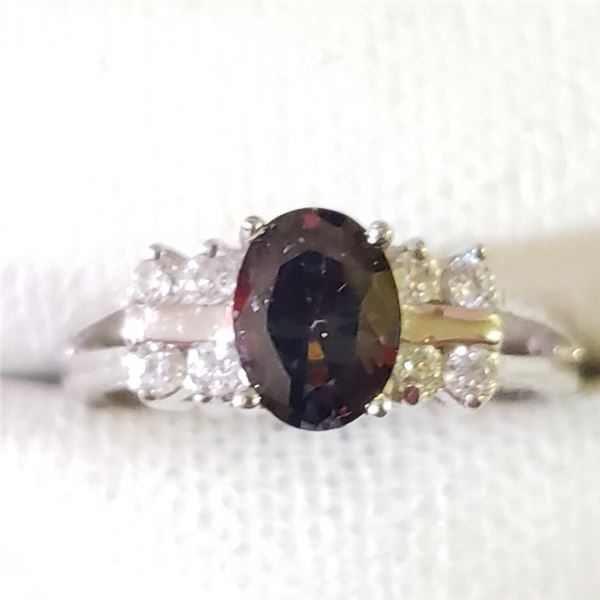 $300 Silver Mystic CZ Ring