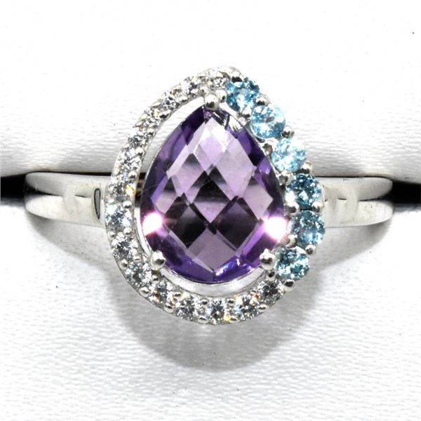 $200 Silver Amethyst Ring