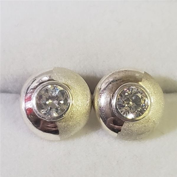 $100 Silver CZ Earrings