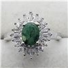 Image 1 : $200 Silver Emerald CZ Ring