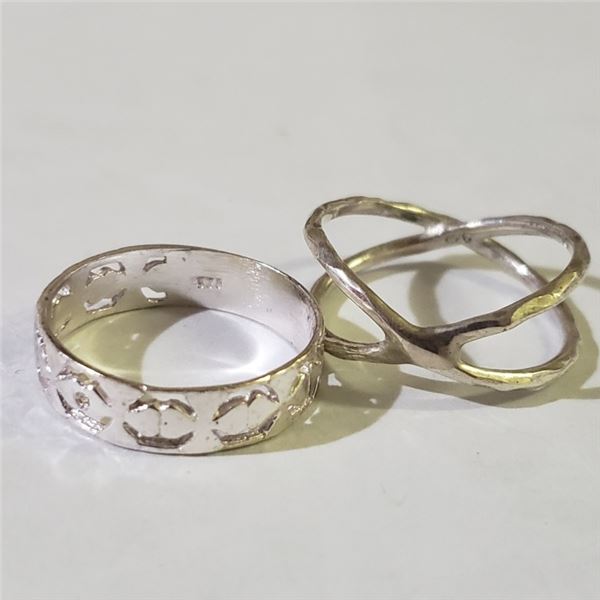 $100 Silver Two Rings Set