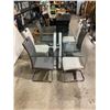 Image 1 : Glass top table and 6 chairs
