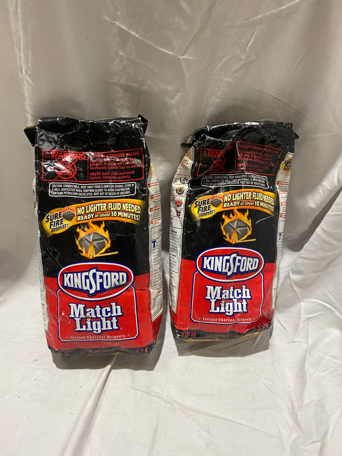 Match light charcoal briquettes