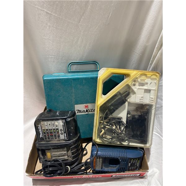 Assorted lot makita case is empty