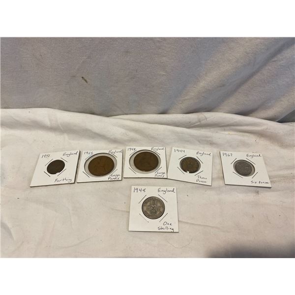 England coins