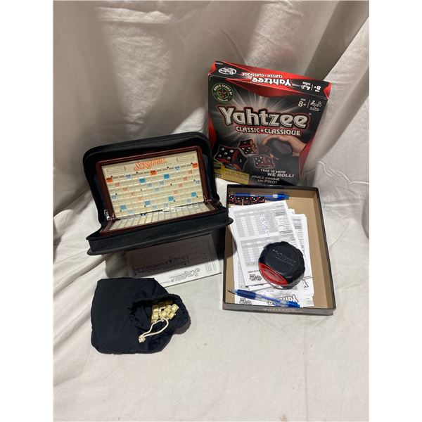 Yahtzee and scrabble