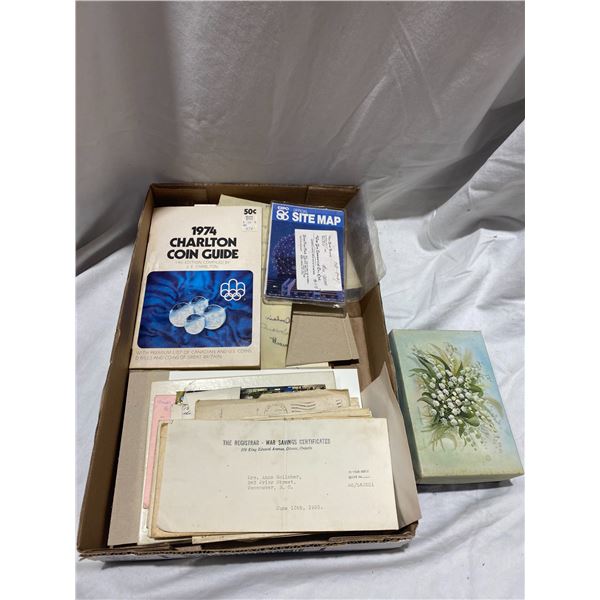 Assorted letters expo 86 site map ect