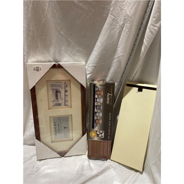 Candle set and frames