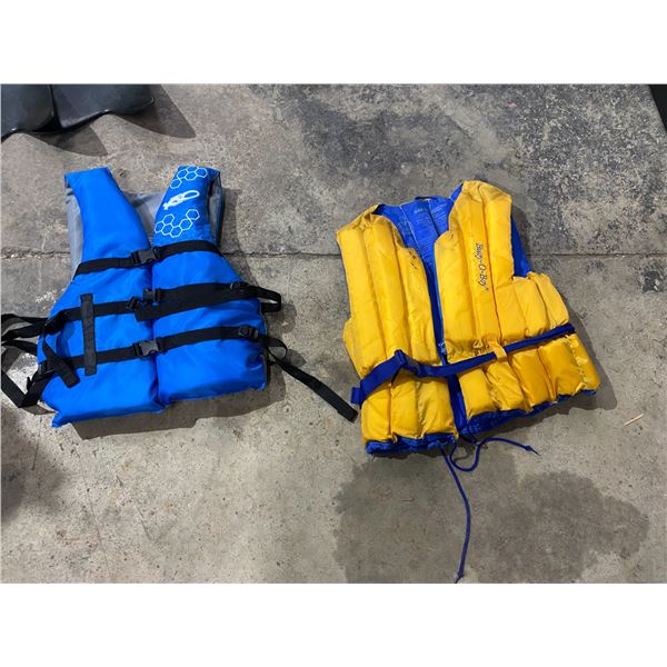 Two life jackets