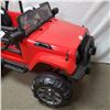 Image 3 : NEW RED KIDS RIDE ON JEEP, WITH REMOTE CONTROL AND AUDIO JACK, 12V, RETAIL $499