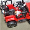 Image 8 : NEW RED KIDS RIDE ON JEEP, WITH REMOTE CONTROL AND AUDIO JACK, 12V, RETAIL $499