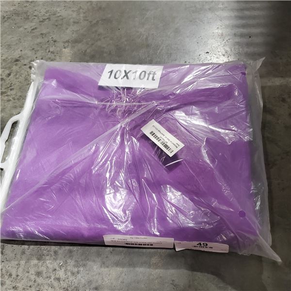 NEW 10FT SQUARE WATERPROOF SUN SHADE SAIL PURPLE