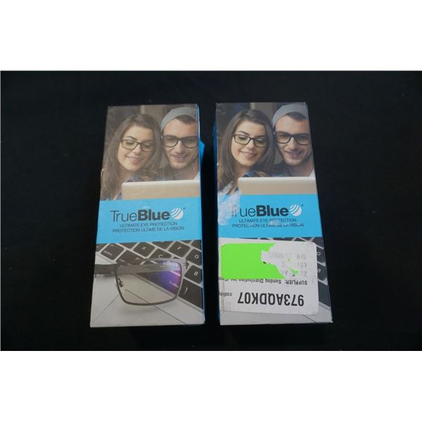 2 PAIRS OF TRUEBLUE GLASSES "SOHO" AND "CHANCE" - TOTAL RETAIL $100