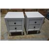 Image 1 : NEW PAIR OF WHITE 2 DRAWER NIGHT STANDS