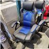 Image 1 : AS NEW BLUE AND BLACK GAMING CHAIR