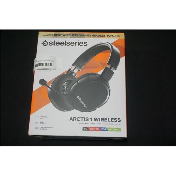 STEEL SERIES ARCTIS ONE WIRELESS GAMING HEADSET, TESTED WORKING