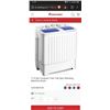 Image 1 : 17.6 lbs Compact Twin Tub Spin Washing Machine Dryer