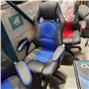 Image 1 : AS NEW BLUE AND BLACK GAMING CHAIR