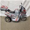 Image 1 : NEW 6 VOLT KIDS RIDE ON MOTORCYCLE TRIKE, WITH LIGHTS AND SOUND, CHARGER, RETAIL $199 PRE BUILT