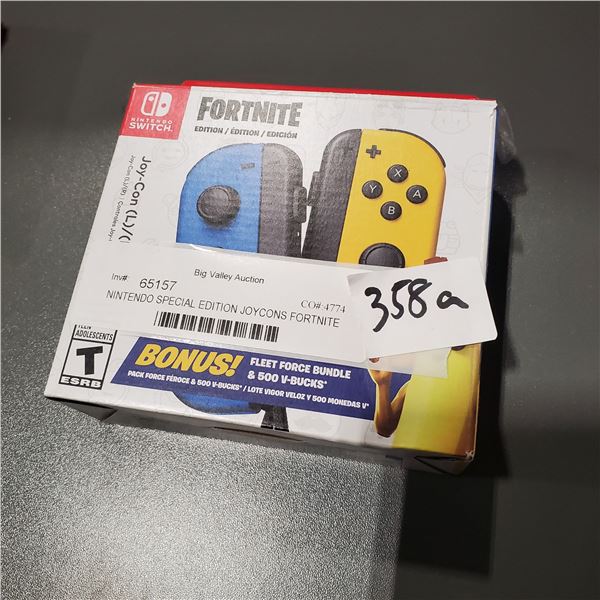 NINTENDO SPECIAL EDITION JOYCONS FORTNITE TESTED AND WORKING